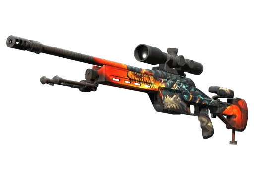 StatTrak™ SSG 08 | Dragonfire (Minimal Wear)