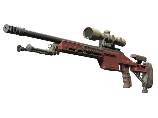 SSG 08 | Red Stone (Minimal Wear)