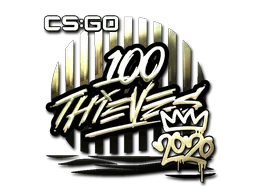 Sticker | 100 Thieves (Gold) | 2020 RMR