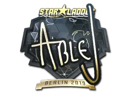 Sticker | ableJ (Gold) | Berlin 2019