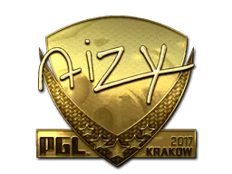 Sticker | aizy (Gold) | Krakow 2017