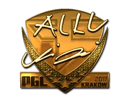 Sticker | allu (Gold) | Krakow 2017