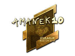 Sticker | AmaNEk (Gold) | Boston 2018