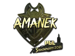 Sticker | AMANEK (Gold) | Stockholm 2021