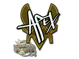 Sticker | apEX (Glitter, Champion) | Paris 2023