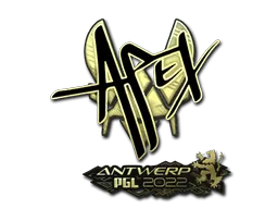 Sticker | apEX (Gold) | Antwerp 2022