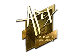 Sticker | apEX (Gold) | Boston 2018