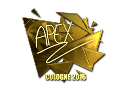 Sticker | apEX (Gold) | Cologne 2016