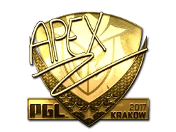 Sticker | apEX (Gold) | Krakow 2017