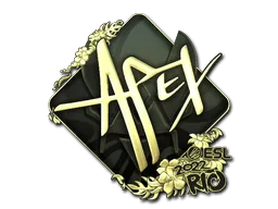 Sticker | apEX (Gold) | Rio 2022