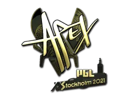 Sticker | apEX (Gold) | Stockholm 2021