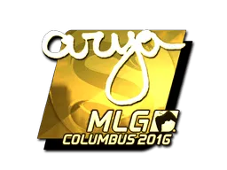 Sticker | arya (Gold) | MLG Columbus 2016