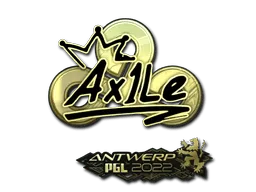 Sticker | Ax1Le (Gold) | Antwerp 2022