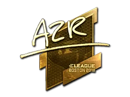 Sticker | AZR (Gold) | Boston 2018