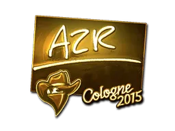 Sticker | AZR (Gold) | Cologne 2015