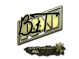 Sticker | b1t (Gold) | Antwerp 2022