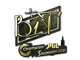 Sticker | b1t (Gold) | Stockholm 2021