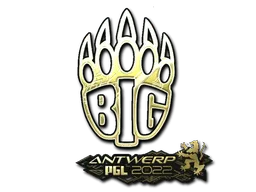 Sticker | BIG (Gold) | Antwerp 2022