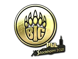 Sticker | BIG (Gold) | Stockholm 2021