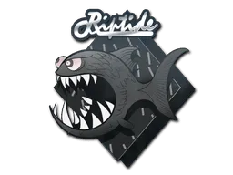 Sticker | Black Jaggyfish