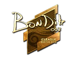 Sticker | bondik (Gold) | Boston 2018