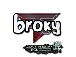 Sticker | broky (Glitter) | Antwerp 2022