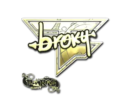 Sticker | broky (Gold) | Paris 2023