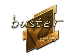 Sticker | buster (Gold) | Boston 2018