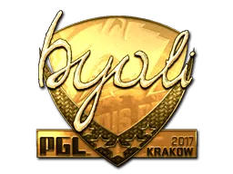 Sticker | byali (Gold) | Krakow 2017