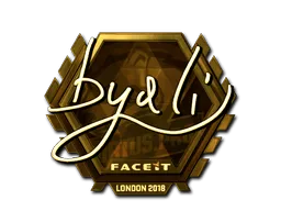 Sticker | byali (Gold) | London 2018