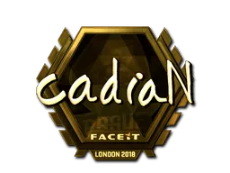 Sticker | cadiaN (Gold) | London 2018