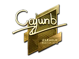 Sticker | cajunb (Gold) | Boston 2018