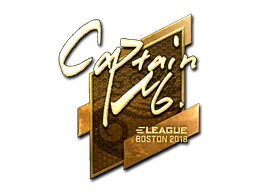 Sticker | captainMo (Gold) | Boston 2018