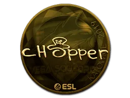 Sticker | chopper (Gold) | Katowice 2019