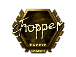 Sticker | chopper (Gold) | London 2018