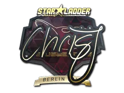 Sticker | chrisJ (Gold) | Berlin 2019