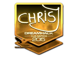 Sticker | chrisJ (Gold) | Cluj-Napoca 2015