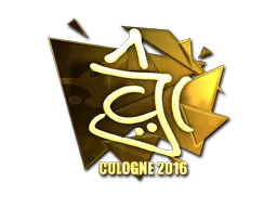 Sticker | chrisJ (Gold) | Cologne 2016