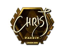 Sticker | chrisJ (Gold) | London 2018