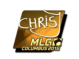 Sticker | chrisJ (Gold) | MLG Columbus 2016