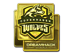 Sticker | Copenhagen Wolves (Gold) | DreamHack 2014