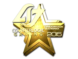 Sticker | Counter Logic Gaming (Gold) | Cluj-Napoca 2015