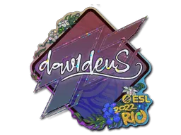 Sticker | dav1deuS (Glitter) | Rio 2022