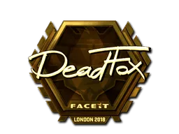 Sticker | DeadFox (Gold) | London 2018