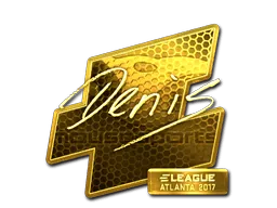 Sticker | denis (Gold) | Atlanta 2017