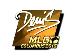 Sticker | denis (Gold) | MLG Columbus 2016