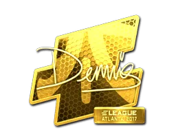 Sticker | dennis (Gold) | Atlanta 2017