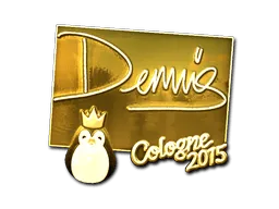 Sticker | dennis (Gold) | Cologne 2015