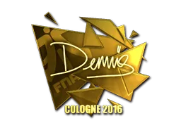Sticker | dennis (Gold) | Cologne 2016