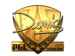 Sticker | dennis (Gold) | Krakow 2017